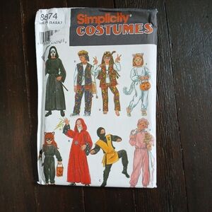 Simplicity Kids Costume Pattern 8874